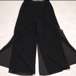 Overlay wide leg high waist pants